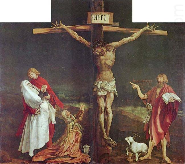 The Crucifixion, central panel of the Isenheim Altarpiece., Matthias Grunewald